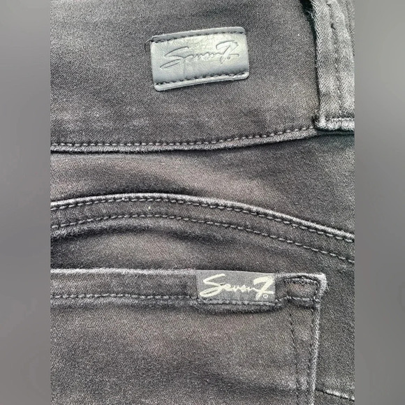 Seven7 The Curvy High Rise Black Legging Denim Jeans Size 10 - Picture 11 of 14